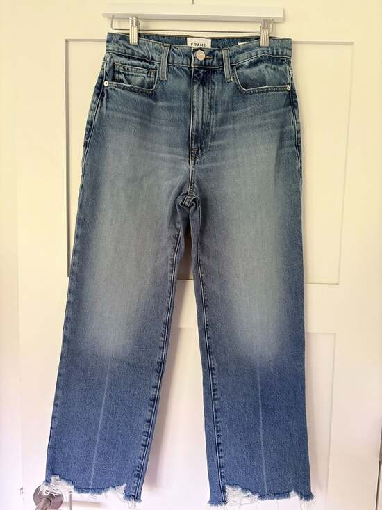 FRAME Denim - FRAME Le Jane Crop High-Rise Straight Leg Jeans Ladies Size 27/US 4